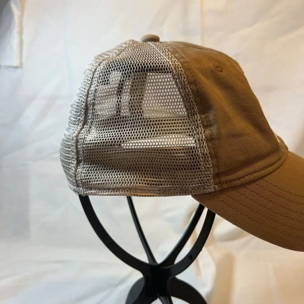 Adidas Mens Structured Mesh Snapback Tan‎ White OS Embroidered